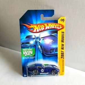 5/20$....2007 Blue New Model Shelby Cobra Daytona Coupe Hot Wheel Toy Car.New